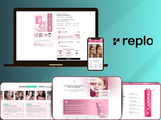 High-Converting Skincare Product Page Design | Built with Replo