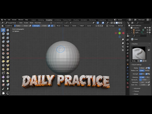 🔴 LIVE | Sculpting in Blender Every Day