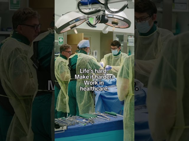 Some people choose the easy route. Then there are healthcare professionals. 😂

You spend years stud