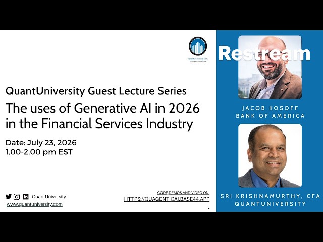 The Uses of Generative AI in 2026 in the Financial Services Industry