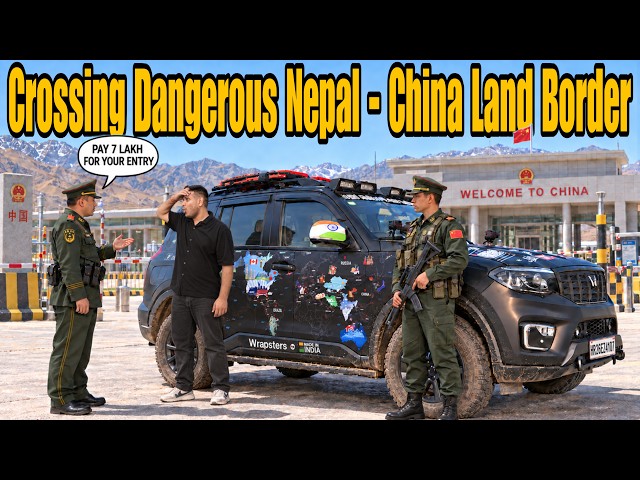 Finally Scorpio- N Entered China 🇨🇳 Just Before Nepal Flood 😰 |World Road Trip| #EP-13