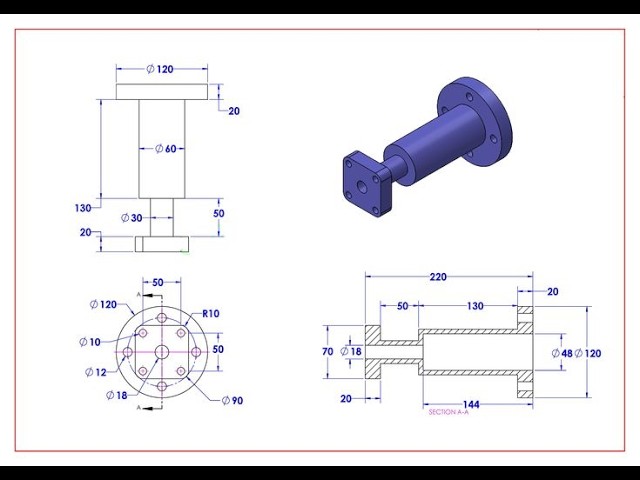 AutoCAD 3D Practice Tutorial | Step-by-Step Design for Beginners - 116 | Easy Method