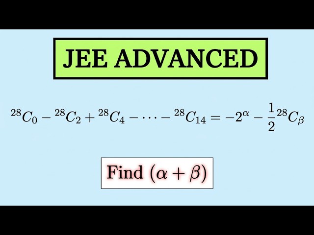 JEE Advanced 🔥 | Can You Solve This Binomial Problem? | The \((1+i)^{28}\) Trick