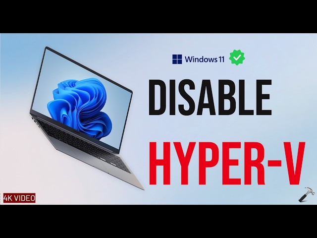 Disable Hyper-V in Windows 11 (Advanced Method)