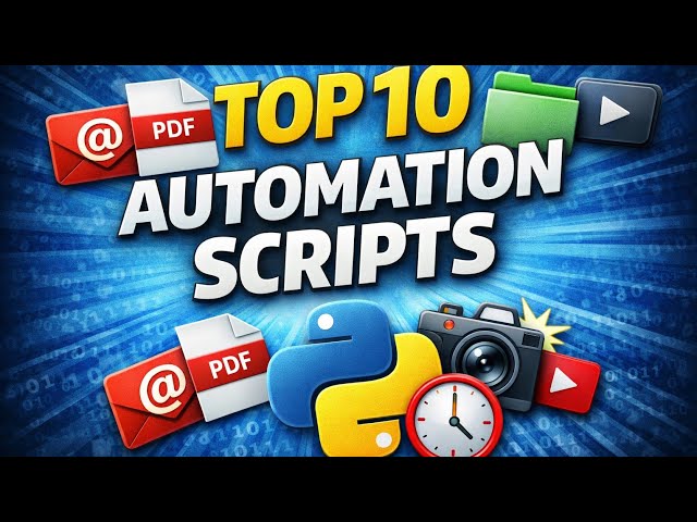 Top 10 Python Automation Scripts That Save Hours Every Day 🔥