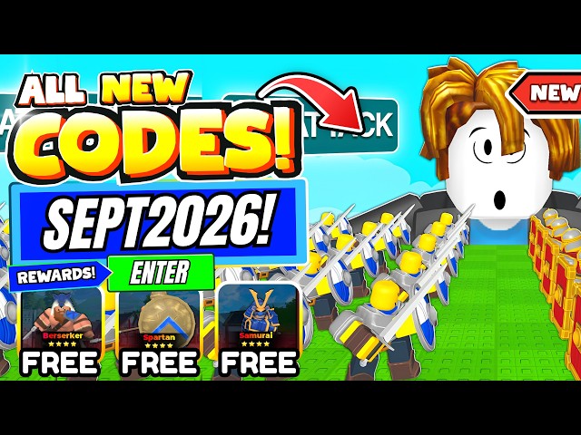 *NEW CODES* ALL WORKING CODES FOR COMMAND AN ARMY IN SEPTEMBER 2026! ROBLOX COMMAND AN ARMY CODES