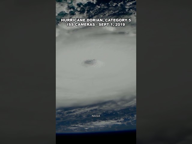Category 5 Hurricane Dorian from the Space Station #Shorts