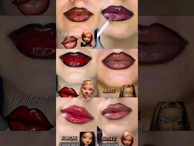 🔥💋ULTIMATE BRATZ LIP TUTORIAL COMPILATION 💋🔥 #makeup #makeuptutorial