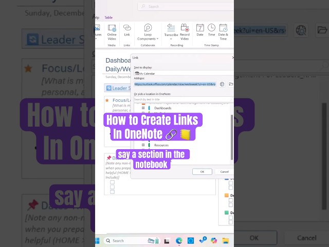 OneNote Links - how to create and update links in OneNote #onenote #onenotetutorial #onenotehub