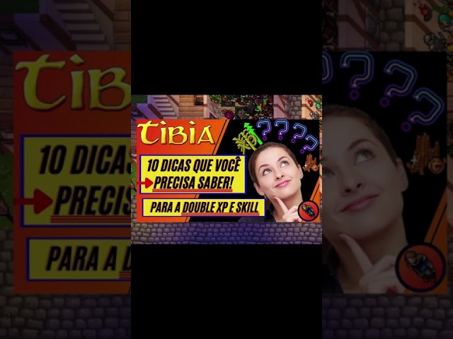 🚨COMEÇOU🚨 DOUBLE XP E SKILL NO TIBIA   DICAS IMPORTANTES #tibia #curiosidades #mmorpg #games #gaming