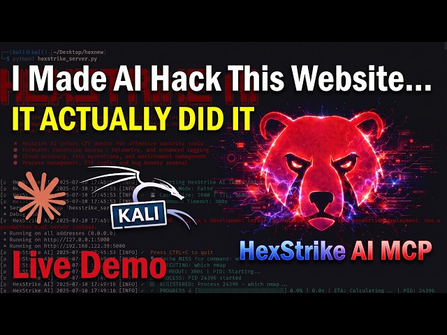 I Used Claude AI to Hack this Website Autonomously (HexStrike AI + Kali Linux)