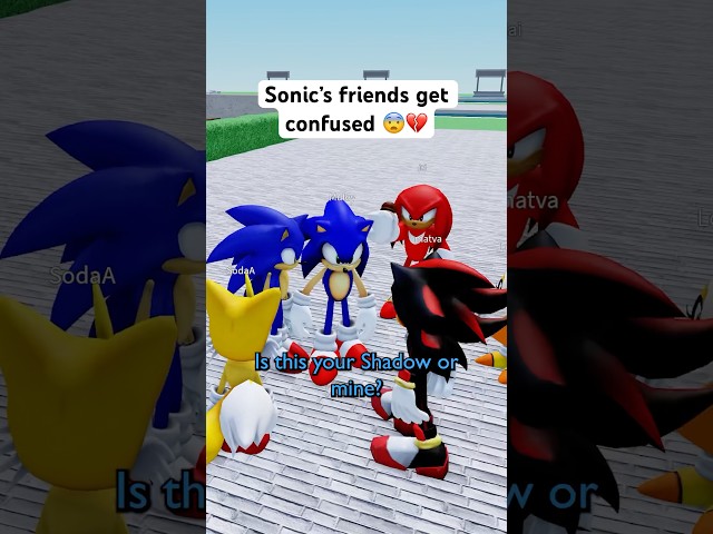WHO’S THE REAL SONIC?! 😰💔 #roblox #micup #sonic