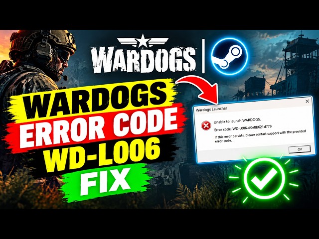 WARDOGS Error Code WD-L006 (Easy Fix)