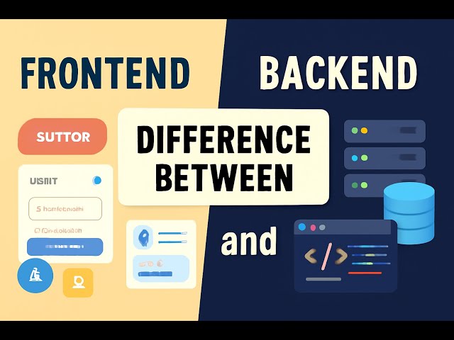 Frontend vs Backend - Simple Explanation