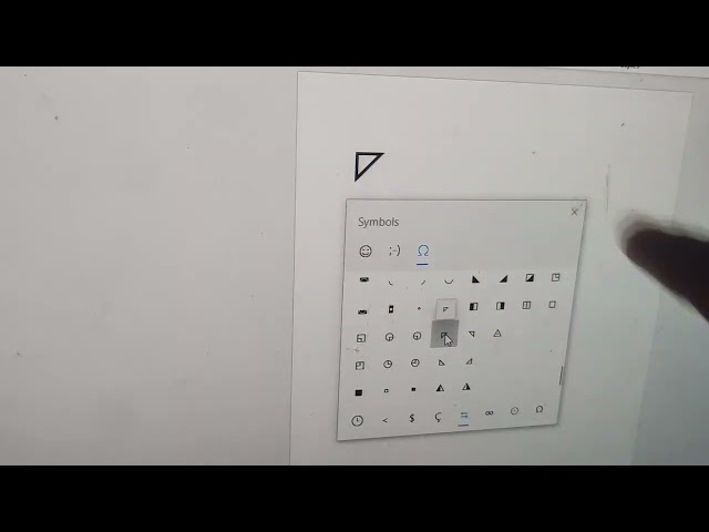 How to insert all geometric symbols in computer 