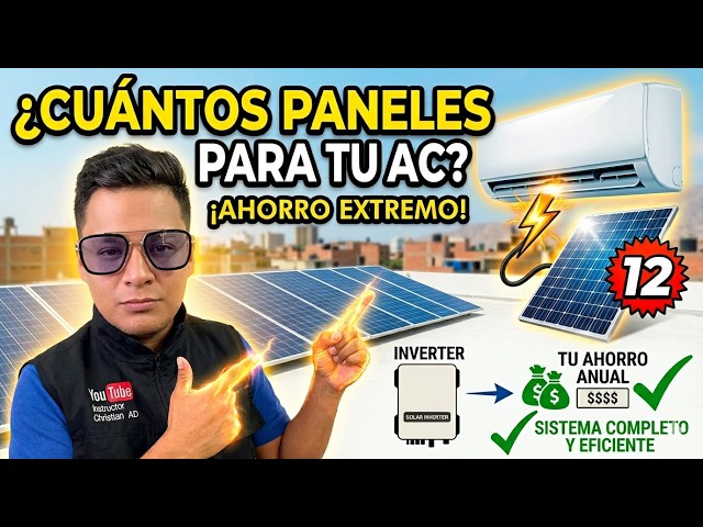 ✅ Build your solar plant for your air conditioning. Easy #solarenergy #solarpanel