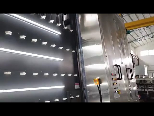 Video of the vertical glass washing machine by Techwin