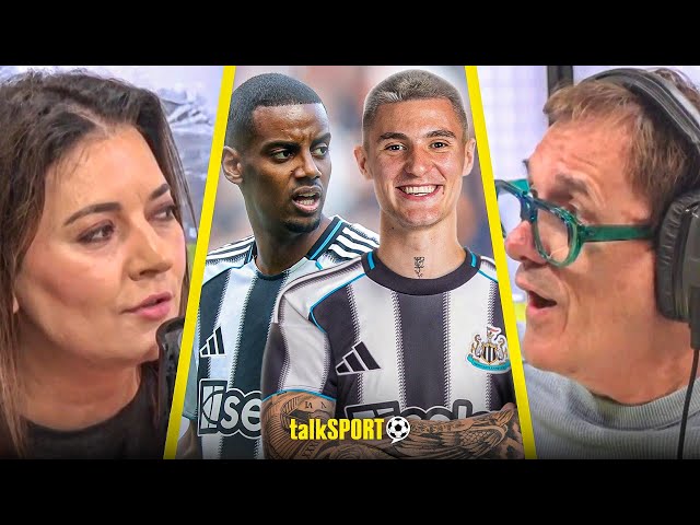 "A LOT OF UNCERTAINTY!" Tony Cascarino claims Newcastle are in LIMBO with Isak and Sesko!