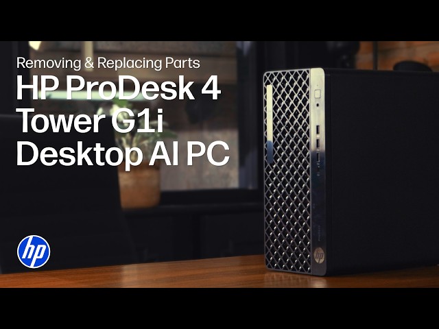 Removing & replacing parts | HP ProDesk 4 Tower G1i Desktop AI PC | HP Computer Service