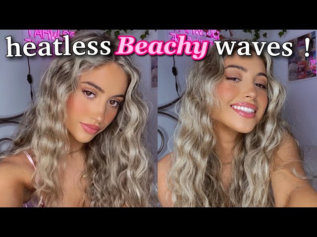 HEATLESS OVERNIGHT BEACHY WAVES TUTORIAL | How to: French Braid your own hair *UPDATED*