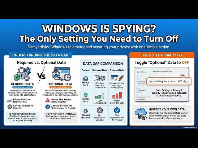 (Podcast) Windows Telemetry Debunked and the One Privacy Setting You Must Disable