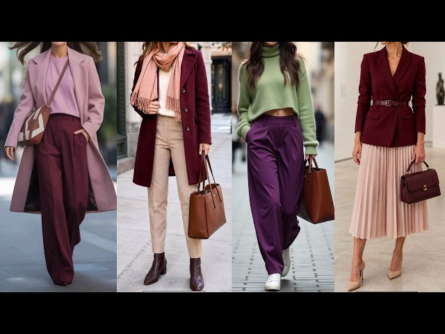 Eggplant is TRENDING this FALL WINTER 2026 2027/ Elegant and Modern Looks