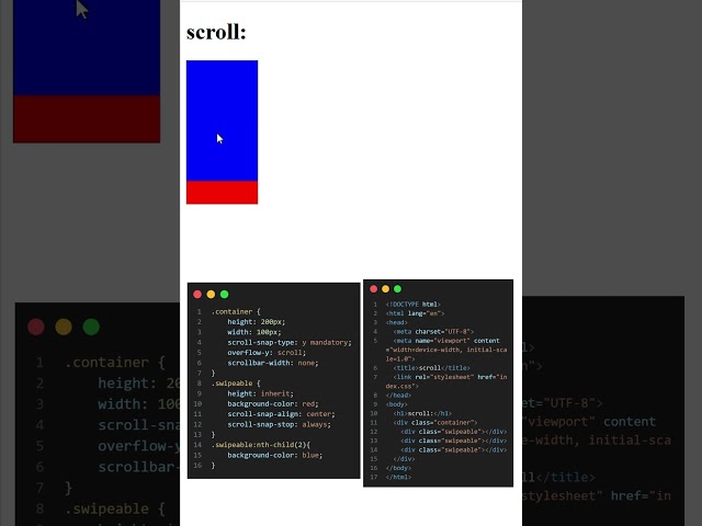 Scroll with HTML & CSS!  #coding #frontendcourse #programminglanguage #staticwebsitedesign #web