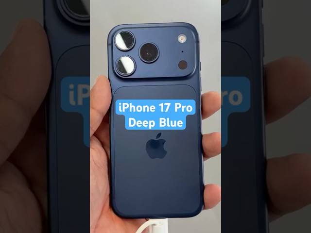 iPhone 17 Pro Deep Blue💙First Look 👀 First iPhone 17 Pro #Unboxing #iPhone17Pro Deep Blue iPhone🔥