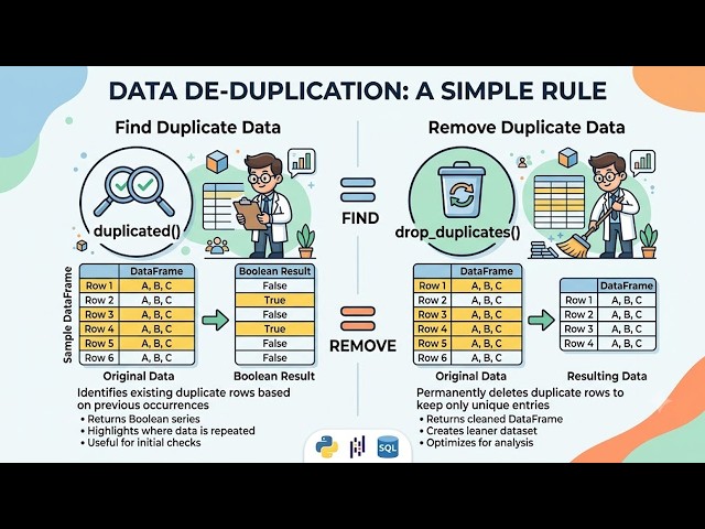 How to Remove Duplicates in Python | Data Cleaning with Pandas 🐍📊#python #dataanalytics
