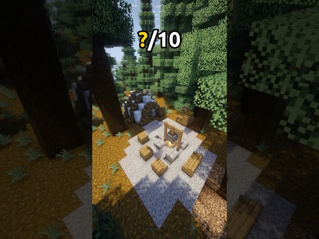 Simple Camp Site 🤠 #minecraft #viral #build #shorts