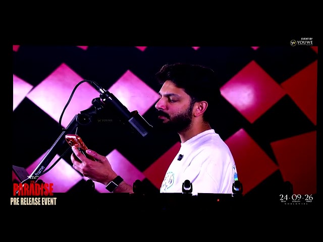 Music Director Anirudh Performs Sammakka Song at The Paradise Pre Release Event | YouWe Media