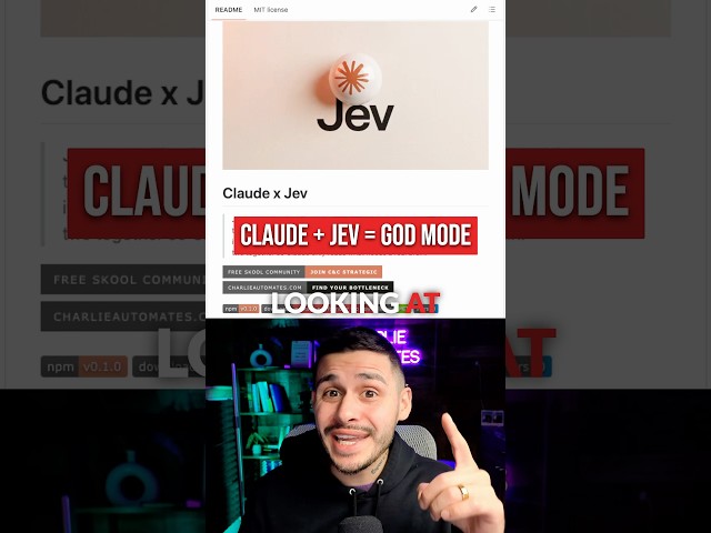 How to Stack Jev AI With Claude in 90-Seconds (440x Cheaper)