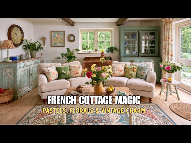 French Shabby Chic Cottage | Cozy & Soft Pastel French Country Decor