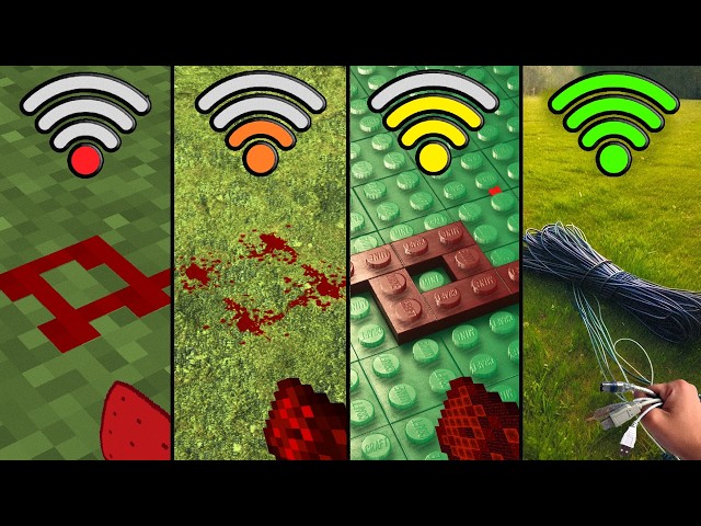 New Redstone Experiments with different Wi-Fi in Minecraft   compilation