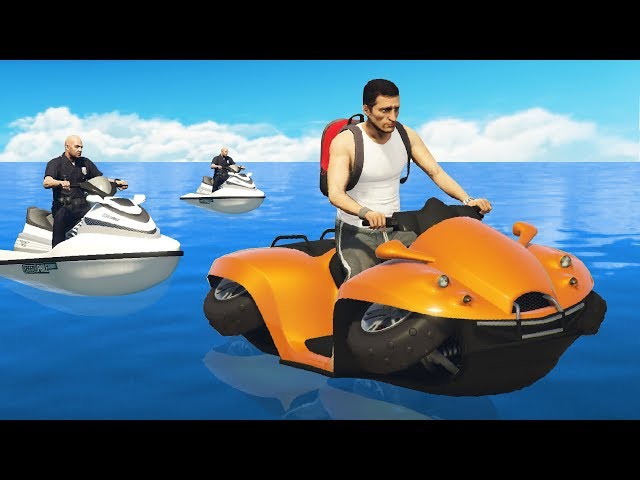 Cops Chase Me Down But I Have A Boat-Quad.. (GTA RP)