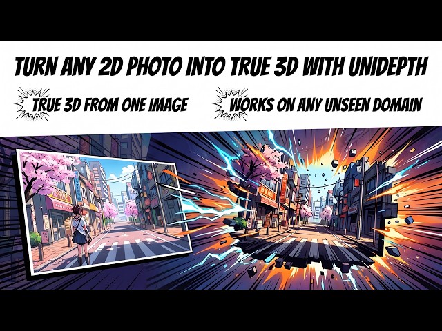 Turn Any 2D Photo Into True 3D With UniDepth