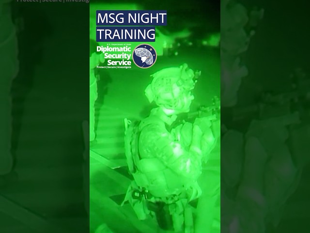 Night Training - Marine Security Guards and DSS Special Agents