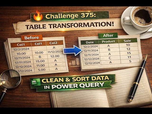 Convert Messy Tables into Structured Data in Power Query