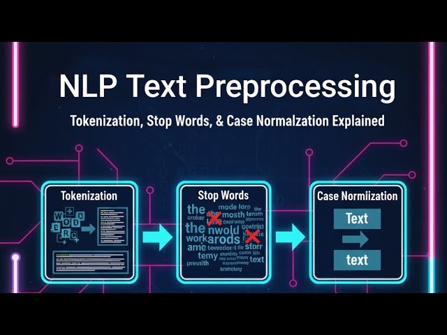 NLP Text Preprocessing: Tokenization, Stop Words, & Case Normalization Explained