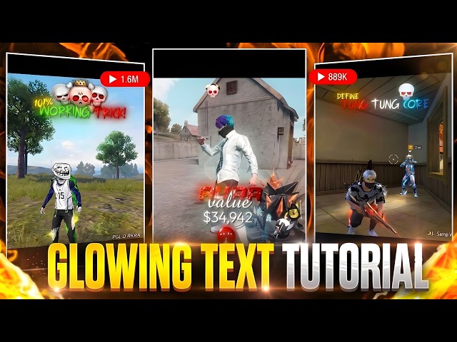How To Create Glowing Text🤯 | Viral Text Editing Tutorial 2026