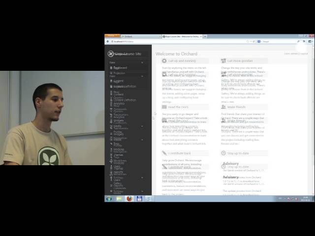 First steps with Orchard - Dojo Course tutorial 1.