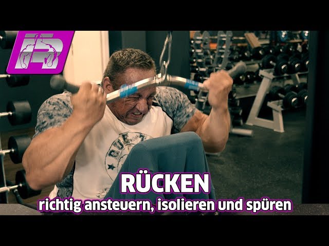 Control and feel your back correctly during training