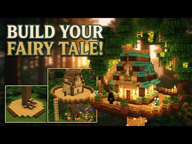 How to Build a Tree House Fairy Tale  | Minecraft Tutorial 🌿 (#61)