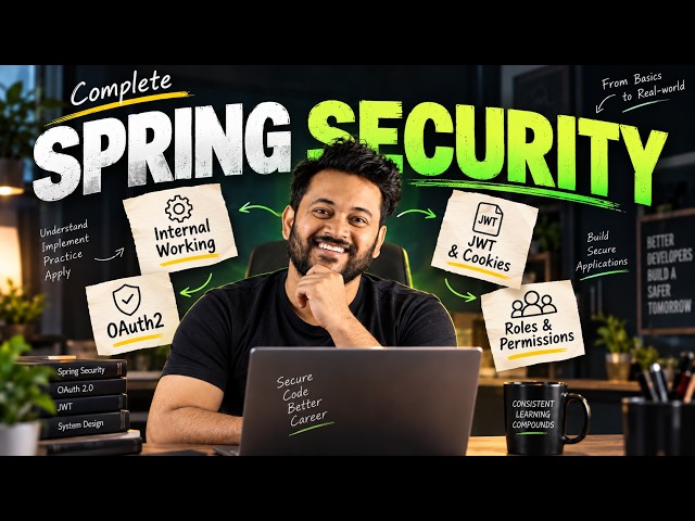 Master Spring Security In One Shot 2026 🔐 (JWT + OAuth2 + Authorization, Roles & More)