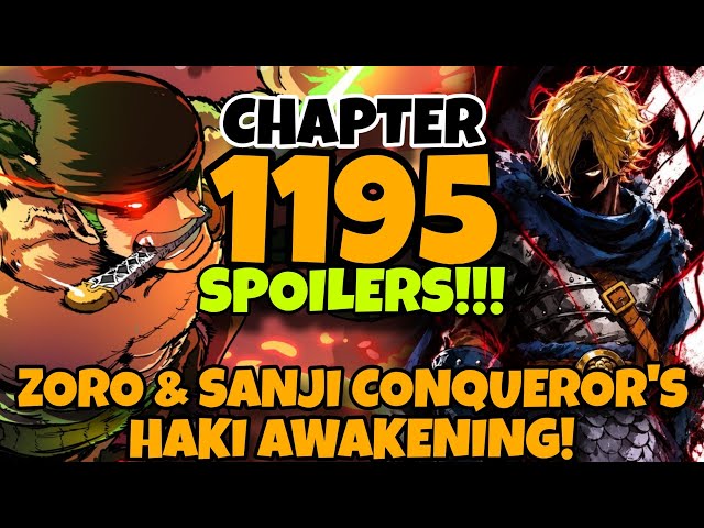 SANJI & ZORO CONQUEROR'S AWAKENING!! 😱 ZORO'S FIRST KILL!! One Piece Chapter 1195 Spoilers Tagalog