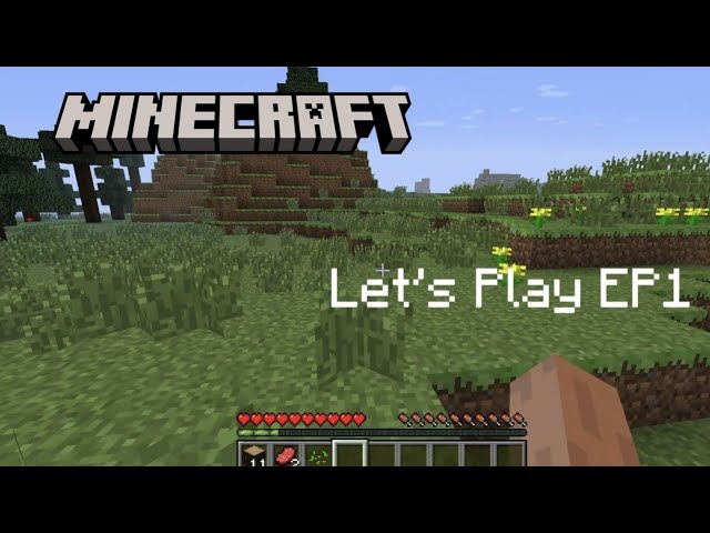 Minecraft Lets Play Episode one: Making Simple Tools And Shelter