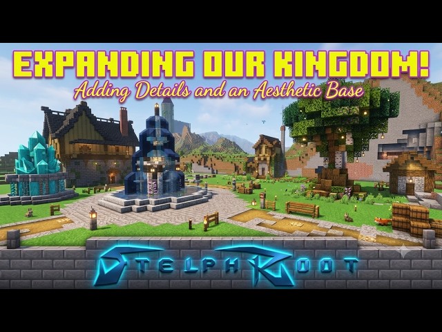 Making our survival world look UNREAL... 🍃✨ (Cozy Build & Detailing)