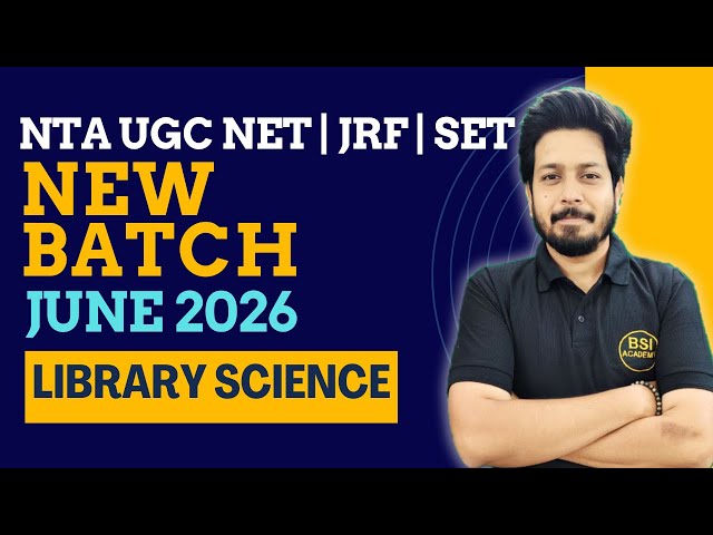 Library Science New Batch start for NTA UGC NET JRF June 2026 | LIS Batch