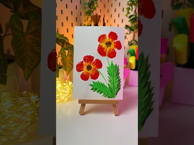 Art Hack for Drawing Flowers 🌺 #shorts #forbeginners