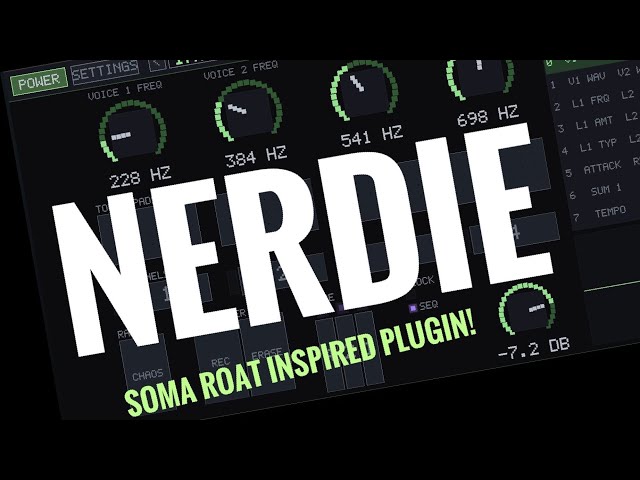 NerDie by Diego Capoccitti // Soma ROAT-inspired plugin for desktop, iPad & iPhone